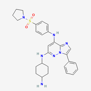 molecular formula C28H33N7O2S B14886785 FLT3 inhibitor 34f 