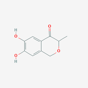 molecular formula C10H10O4 B14886789 6,7-Dihydroxy-3-methylisochroman-4-one 