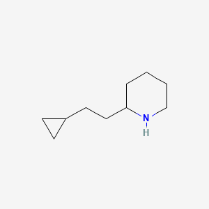 molecular formula C10H19N B1488679 2-(2-Cyclopropylethyl)piperidine CAS No. 1250632-41-7