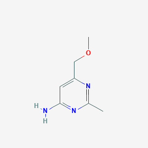 molecular formula C7H11N3O B1488680 6-(Methoxymethyl)-2-methylpyrimidin-4-amine CAS No. 1247843-13-5