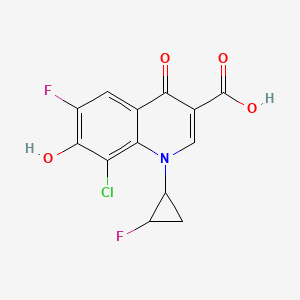 8-Chloro-6-fluoro-1-(2-fluorocyclopropyl)-7-hydroxy-4-oxo-1,4-dihydroquinoline-3-carboxylic acid