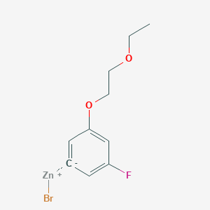 3-(2-Ethoxyethoxy)-5-fluorophenylZinc bromide