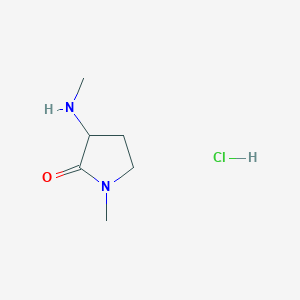 1-Methyl-3-(methylamino)pyrrolidin-2-one hydrochloride