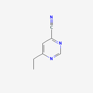 molecular formula C7H7N3 B14886813 6-Ethylpyrimidine-4-carbonitrile CAS No. 900800-28-4