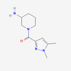 (3-aminopiperidin-1-yl)(1,5-dimethyl-1H-pyrazol-3-yl)methanone