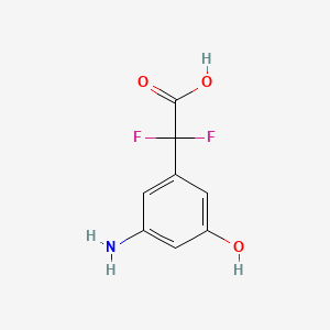 2-(3-Amino-5-hydroxyphenyl)-2,2-difluoroacetic acid