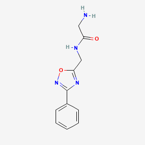 N-[(3-phenyl-1,2,4-oxadiazol-5-yl)methyl]glycinamide