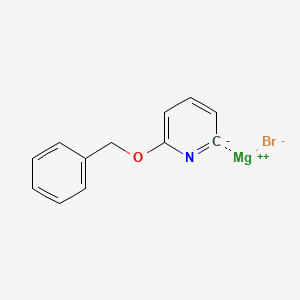 molecular formula C12H10BrMgNO B14886865 6-Benzyloxypyridin-2-ylmagnesium bromide 