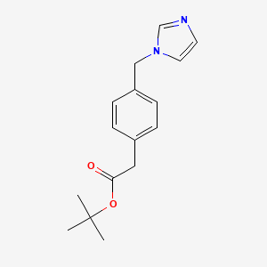 molecular formula C16H20N2O2 B14886880 tert-butyl 2-(4-((1H-imidazol-1-yl)methyl)phenyl)acetate 