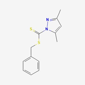 molecular formula C13H14N2S2 B14886882 benzyl 3,5-dimethyl-1H-pyrazole-1-carbodithioate 