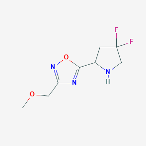 5-(4,4-Difluoropyrrolidin-2-yl)-3-(methoxymethyl)-1,2,4-oxadiazole