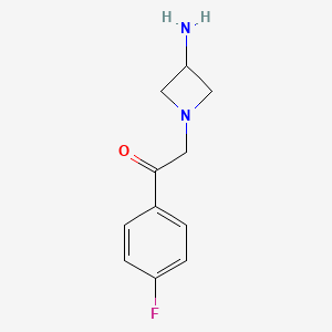 2-(3-Aminoazetidin-1-yl)-1-(4-fluorophenyl)ethan-1-one