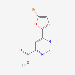 6-(5-Bromofuran-2-yl)pyrimidine-4-carboxylic acid