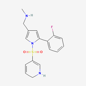 1-(1-((1,6-Dihydropyridin-3-yl)sulfonyl)-5-(2-fluorophenyl)-1H-pyrrol-3-yl)-N-methylmethanamine