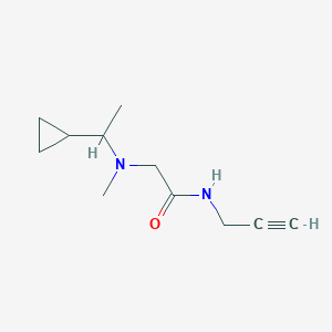 molecular formula C11H18N2O B14886975 2-((1-Cyclopropylethyl)(methyl)amino)-N-(prop-2-yn-1-yl)acetamide 