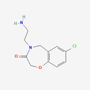 4-(2-aminoethyl)-7-chloro-4,5-dihydrobenzo[f][1,4]oxazepin-3(2H)-one