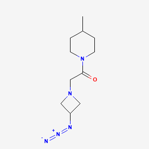 molecular formula C11H19N5O B1488703 2-(3-Azidoazetidin-1-yl)-1-(4-methylpiperidin-1-yl)ethan-1-one CAS No. 2098083-56-6