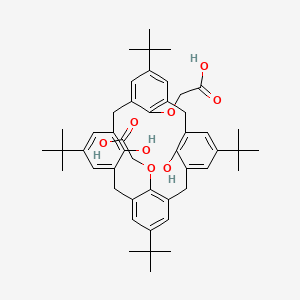 molecular formula C48H60O8 B14887037 2,2'-((15,35,55,75-Tetra-tert-butyl-32,72-dihydroxy-1,3,5,7(1,3)-tetrabenzenacyclooctaphane-12,52-diyl)bis(oxy))diacetic acid 