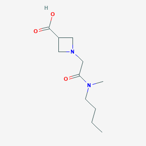 molecular formula C11H20N2O3 B1488704 1-(2-(Butyl(methyl)amino)-2-oxoethyl)azetidine-3-carboxylic acid CAS No. 2097976-54-8