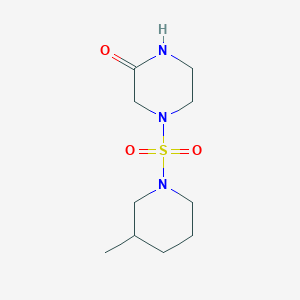 molecular formula C10H19N3O3S B14887053 4-((3-Methylpiperidin-1-yl)sulfonyl)piperazin-2-one 