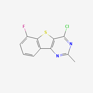 molecular formula C11H6ClFN2S B1488710 4-氯-6-氟-2-甲基苯并[4,5]噻吩并[3,2-d]嘧啶 CAS No. 2097977-03-0