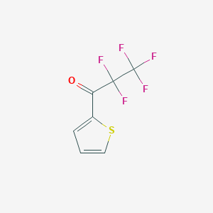 molecular formula C7H3F5OS B14887106 2-(Pentafluoropropanoyl)thiophene 