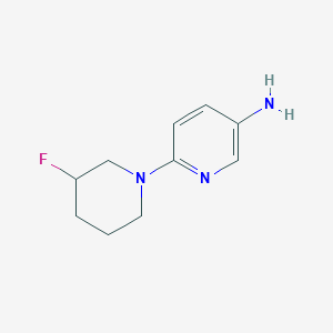 molecular formula C10H14FN3 B1488711 6-(3-Fluoropiperidin-1-yl)pyridin-3-amine CAS No. 2020153-82-4