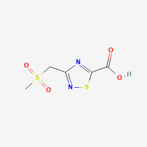 3-((Methylsulfonyl)methyl)-1,2,4-thiadiazole-5-carboxylic acid