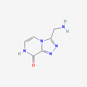 molecular formula C6H7N5O B1488714 3-(Aminomethyl)-[1,2,4]triazolo[4,3-a]pyrazin-8-ol CAS No. 2089257-98-5