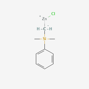 molecular formula C9H13ClSiZn B14887140 DimethylphenylsilylmethylZinc chloride 