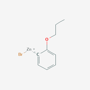 molecular formula C9H11BrOZn B14887151 2-n-PropyloxyphenylZinc bromide 