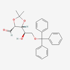 (4R,5R)-5-((R)-1-Hydroxy-2-(trityloxy)ethyl)-2,2-dimethyl-1,3-dioxolane-4-carbaldehyde