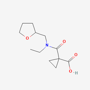 1-(Ethyl((tetrahydrofuran-2-yl)methyl)carbamoyl)cyclopropane-1-carboxylic acid