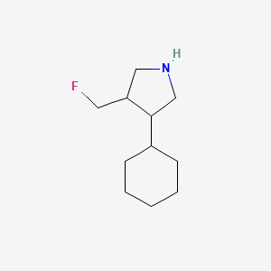 3-Cyclohexyl-4-(fluoromethyl)pyrrolidine