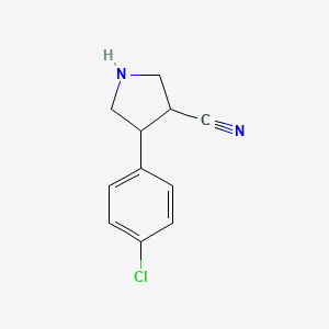 4-(4-Chlorophenyl)pyrrolidine-3-carbonitrile