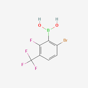 (6-Bromo-2-fluoro-3-(trifluoromethyl)phenyl)boronic acid