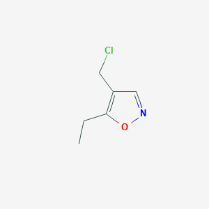 molecular formula C6H8ClNO B1488723 4-(Chloromethyl)-5-ethylisoxazole CAS No. 2091119-30-9