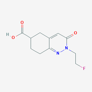 2-(2-Fluoroethyl)-3-oxo-2,3,5,6,7,8-hexahydrocinnoline-6-carboxylic acid