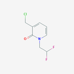 3-(chloromethyl)-1-(2,2-difluoroethyl)pyridin-2(1H)-one