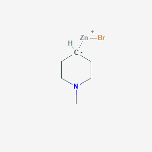 molecular formula C6H12BrNZn B14887265 1-Methylpiperdin-4-ylZinc bromide 