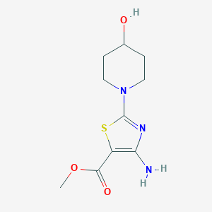 Methyl 4-amino-2-(4-hydroxypiperidin-1-yl)thiazole-5-carboxylate