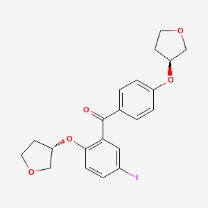 (5-Iodo-2-(((S)-tetrahydrofuran-3-yl)oxy)phenyl)(4-(((S)-tetrahydrofuran-3-yl)oxy)phenyl)methanone