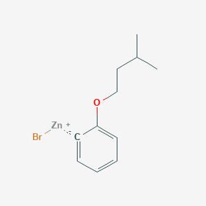 molecular formula C11H15BrOZn B14887315 2-i-PentyloxyphenylZinc bromide 