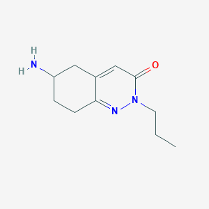 molecular formula C11H17N3O B1488732 6-amino-2-propyl-5,6,7,8-tetrahydrocinnolin-3(2H)-one CAS No. 2091633-68-8