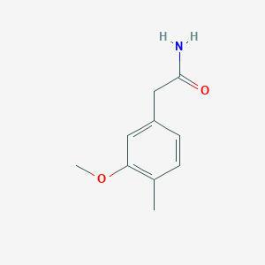 molecular formula C10H13NO2 B14887328 2-(3-Methoxy-4-methylphenyl)acetamide 