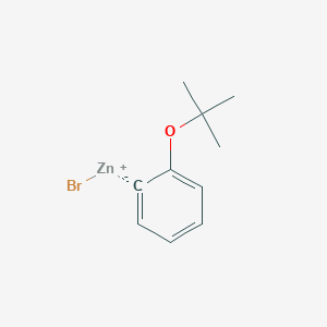 molecular formula C10H13BrOZn B14887335 (2-t-Butoxyphenyl)Zinc bromide 