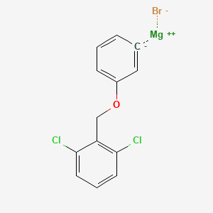 molecular formula C13H9BrCl2MgO B14887394 3-(2,6-DichlorobenZyloxy)phenylmagnesium bromide 