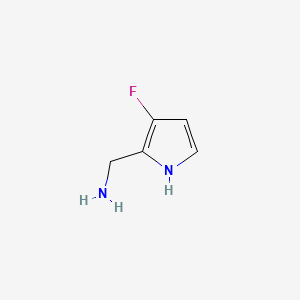 molecular formula C5H7FN2 B14887407 (3-Fluoro-1H-pyrrol-2-yl)methanamine 