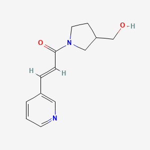 (2E)-1-[3-(hydroxymethyl)pyrrolidin-1-yl]-3-(pyridin-3-yl)prop-2-en-1-one