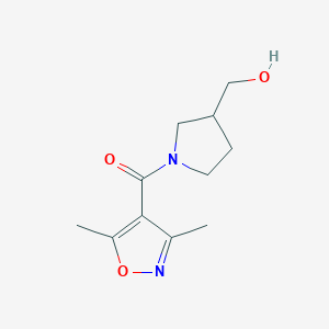 molecular formula C11H16N2O3 B1488745 (3,5-二甲基异恶唑-4-基)(3-(羟甲基)吡咯烷-1-基)甲酮 CAS No. 1250093-26-5